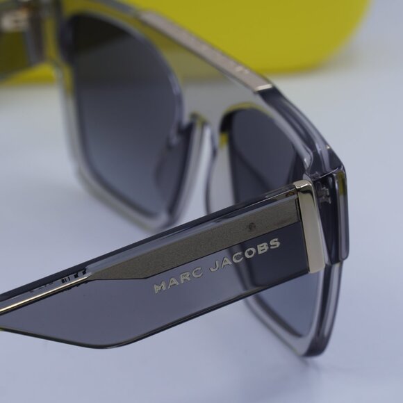 Marc Jacobs MARC 757/S 0KB7 9O Square Sunglasses - Transparent Dark Grey - Picture 12 of 13